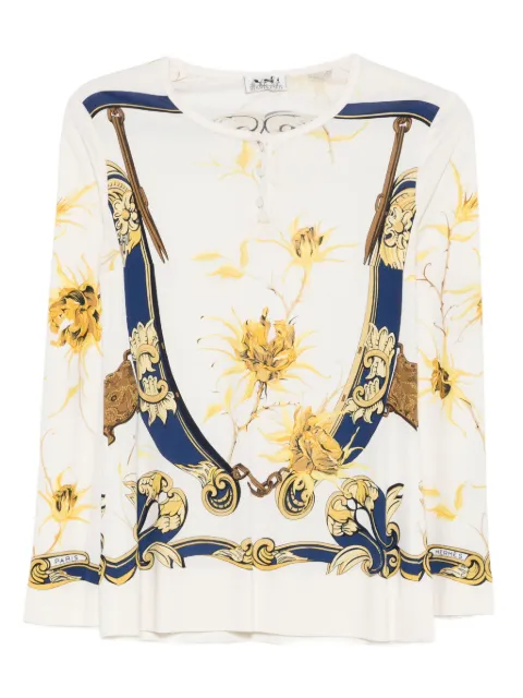 Hermès Pre-Owned blouse en soie (années 1980)