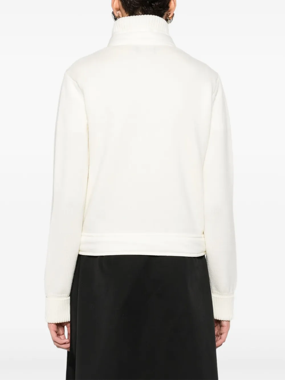 Moncler Grenoble Jack met vlakken Wit