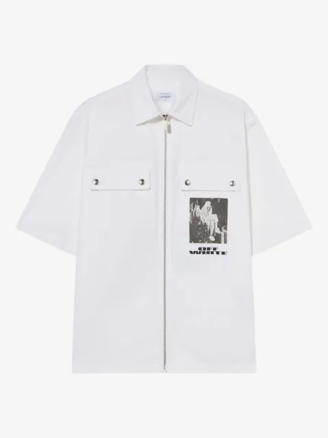 Off-White Xerox Star zip shirt