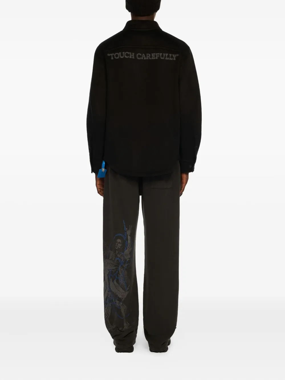 Off-White Quote shirtjack Zwart