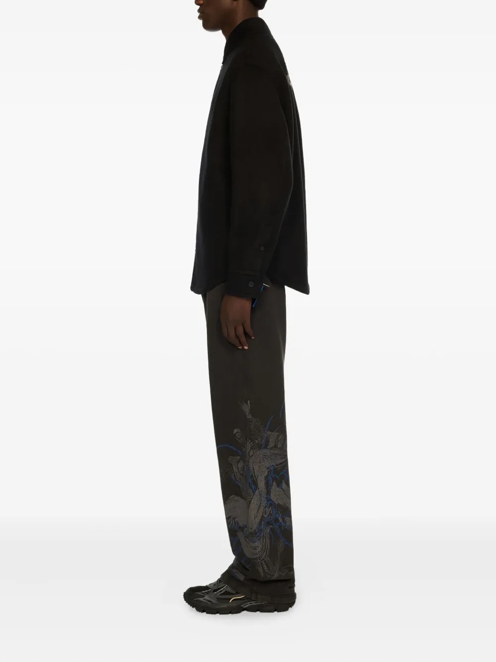 Off-White Quote shirtjack Zwart