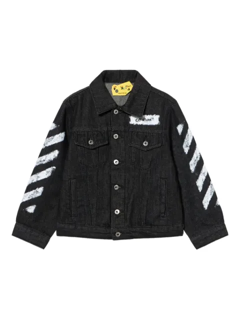 Off-White Kids chaqueta vaquera Diagonal Sponge