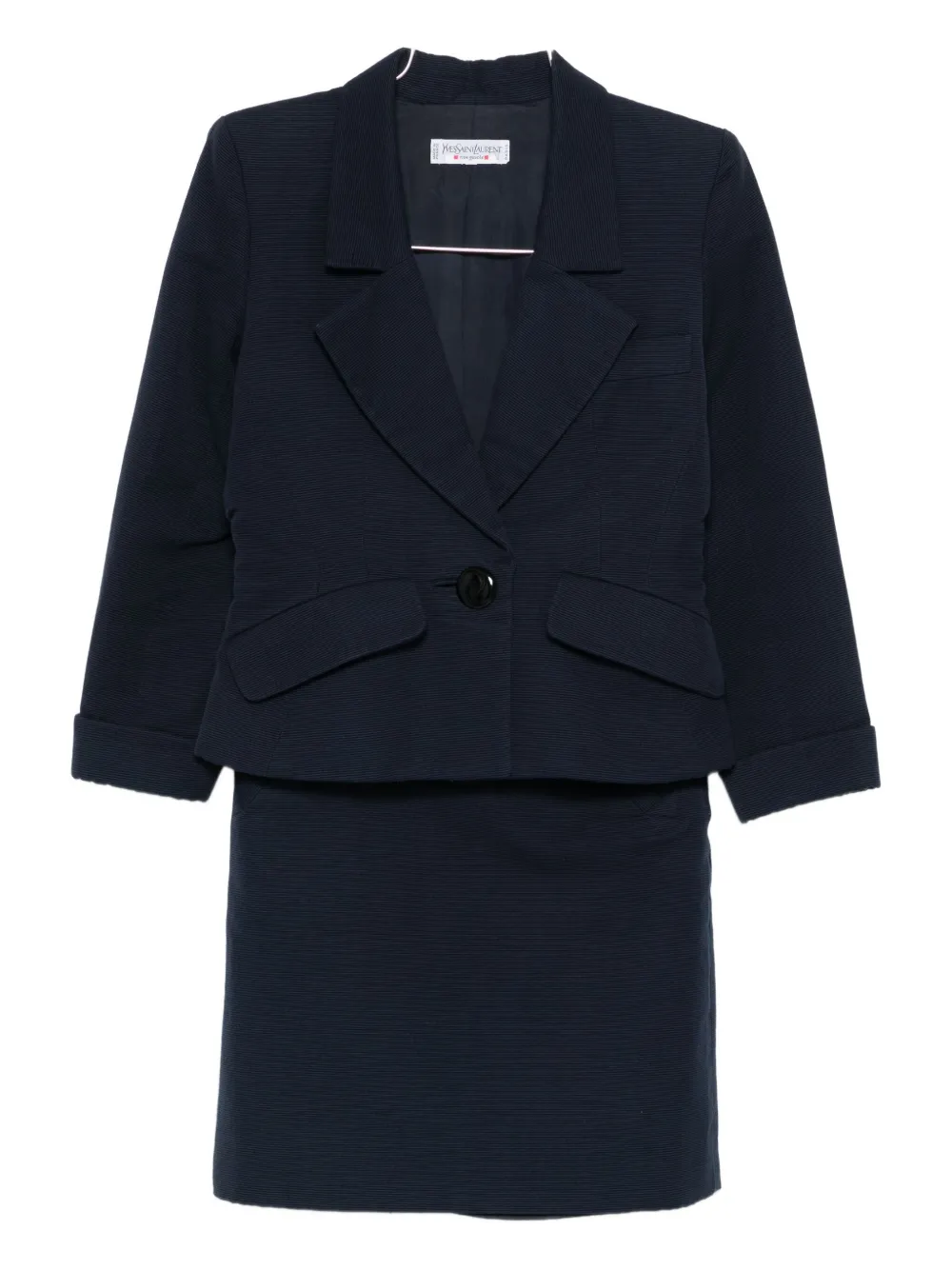 Saint Laurent Pre-Owned 1990s single-breasted suit - Blu