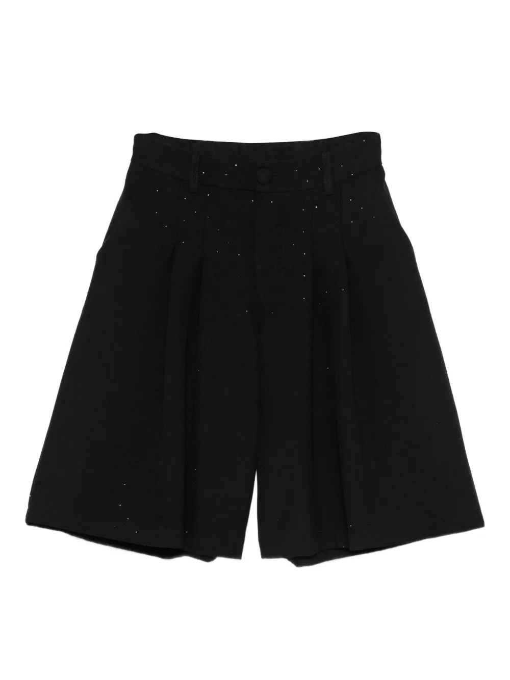 Miss Grant Kids ラインストーン ショートパンツ - ブラック Miss Grant Kids ラインストーン ショートパンツ - ブラック