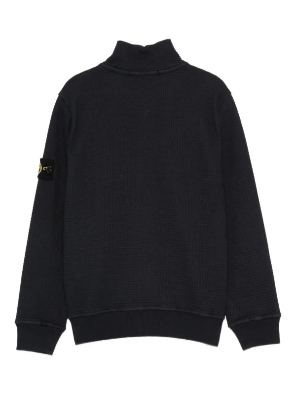 Stone Island Junior ジップアップ スウェットシャツ | ブルー