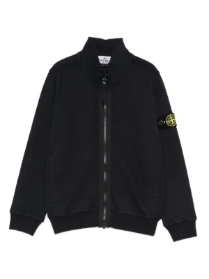 Stone Island Junior ジップアップ パーカー | ブルー | FARFETCH JP