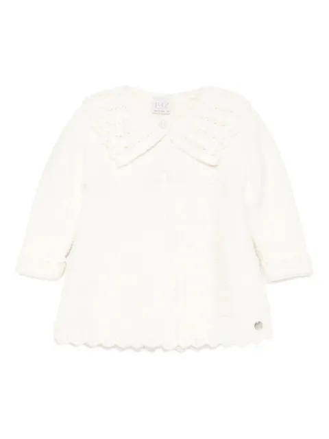 Paz Rodriguez crochet-collar knitted cardigan