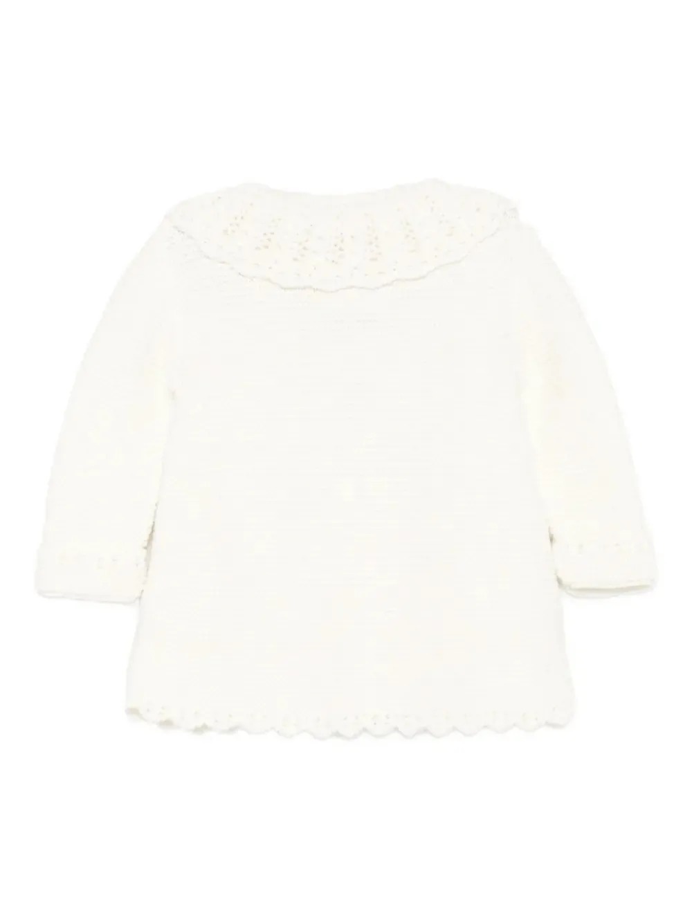 Paz Rodriguez crochet-collar knitted cardigan | Girls Cardigans | Image 2