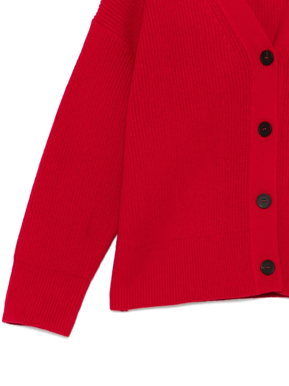 Studio Nicholson Merino Wool Cardigan In Red