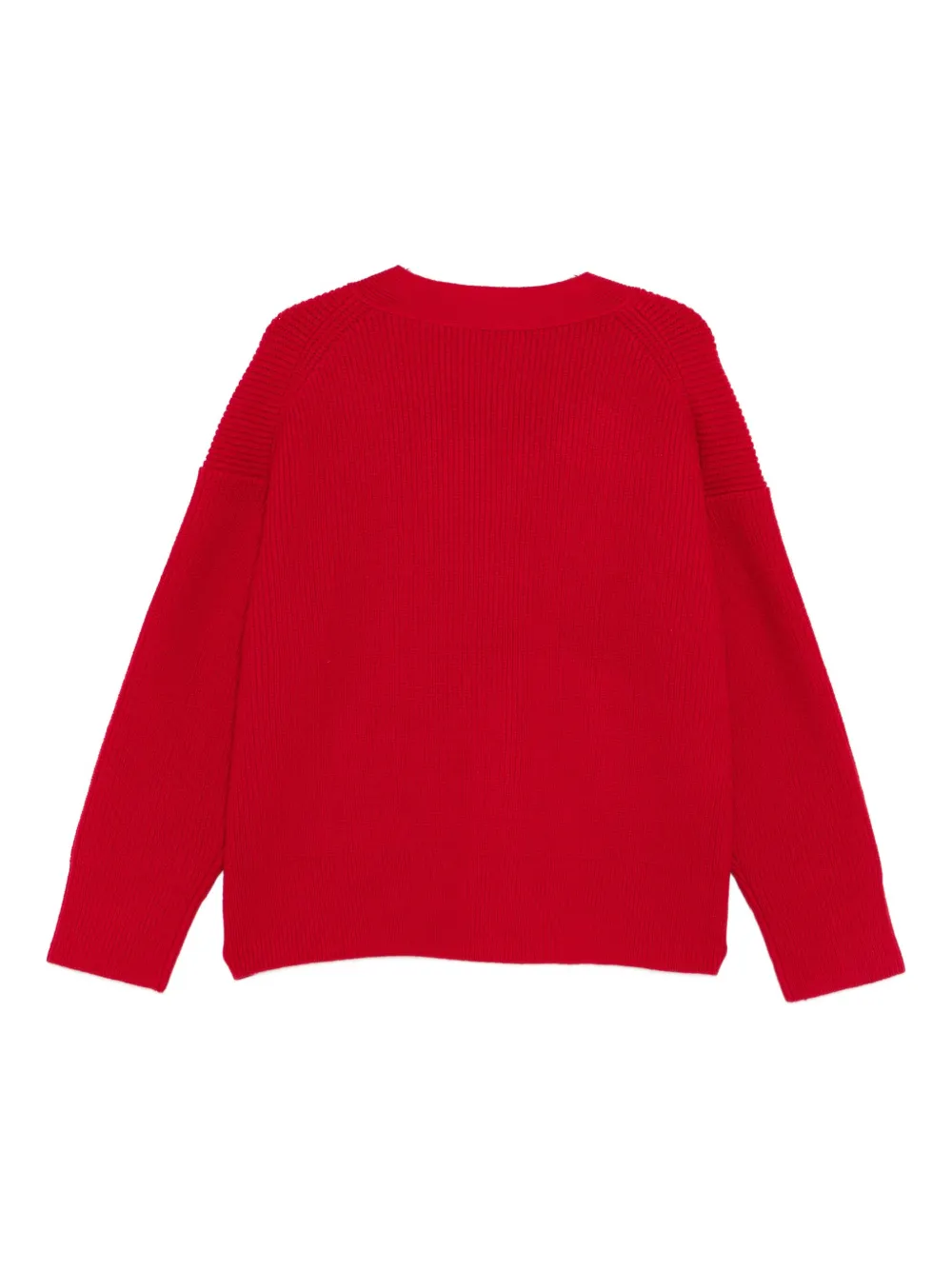 Studio Nicholson Merino Wool Cardigan In Red