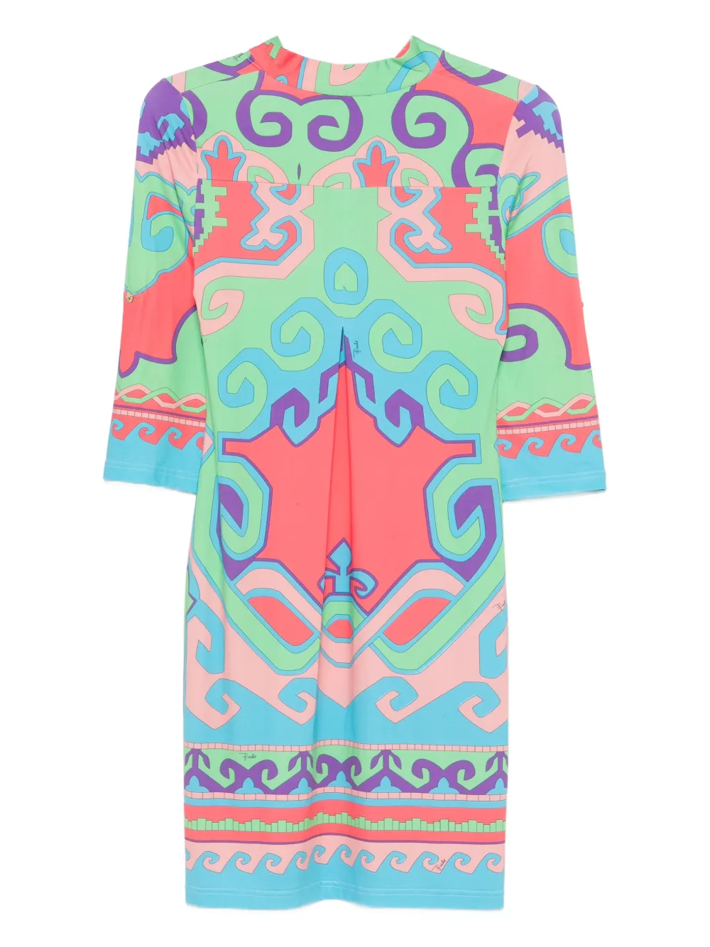 PUCCI Pre-Owned 2000s jurk met geometrische print - Groen