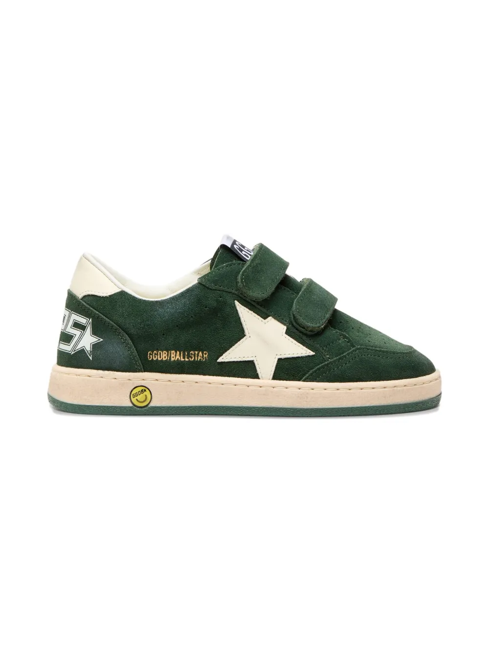 Golden Goose Kids strap star ball sneakers - Groen