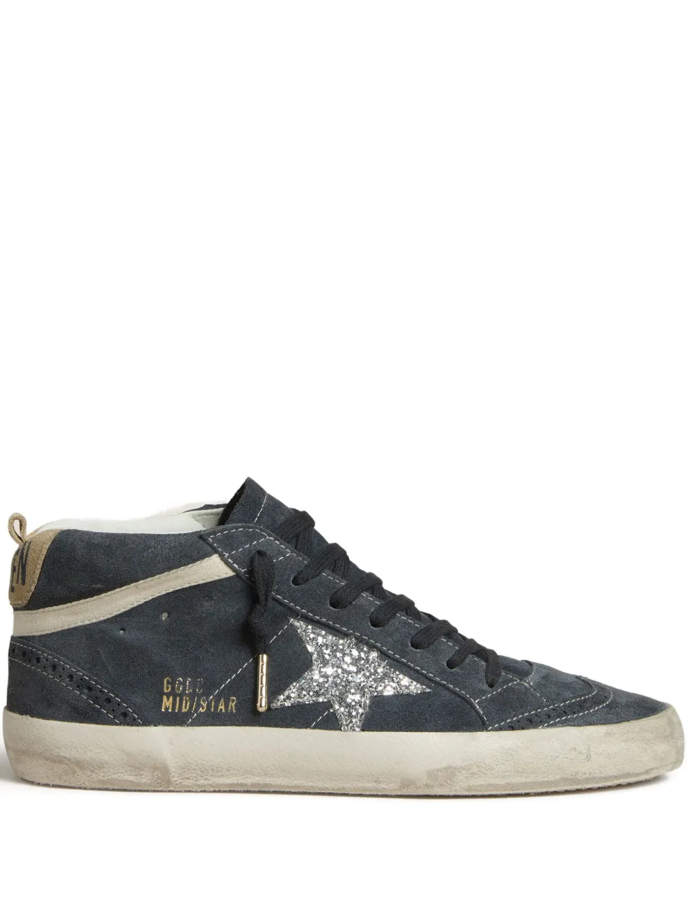 Golden Goose Mid Star Sneakers In Gray