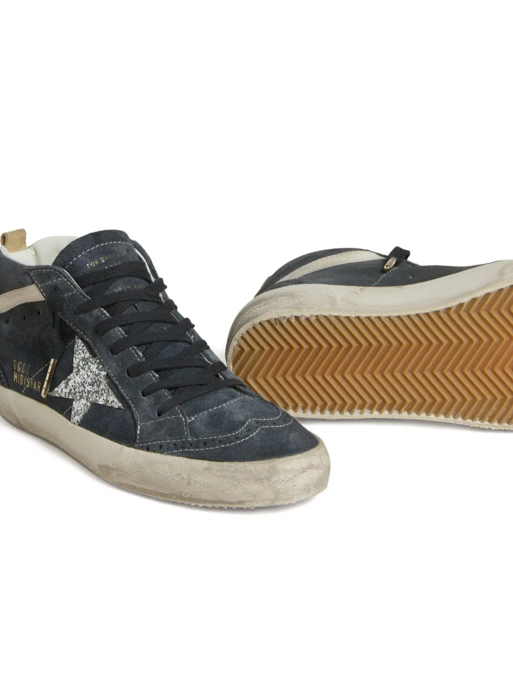 Golden Goose Mid Star Sneakers In Gray