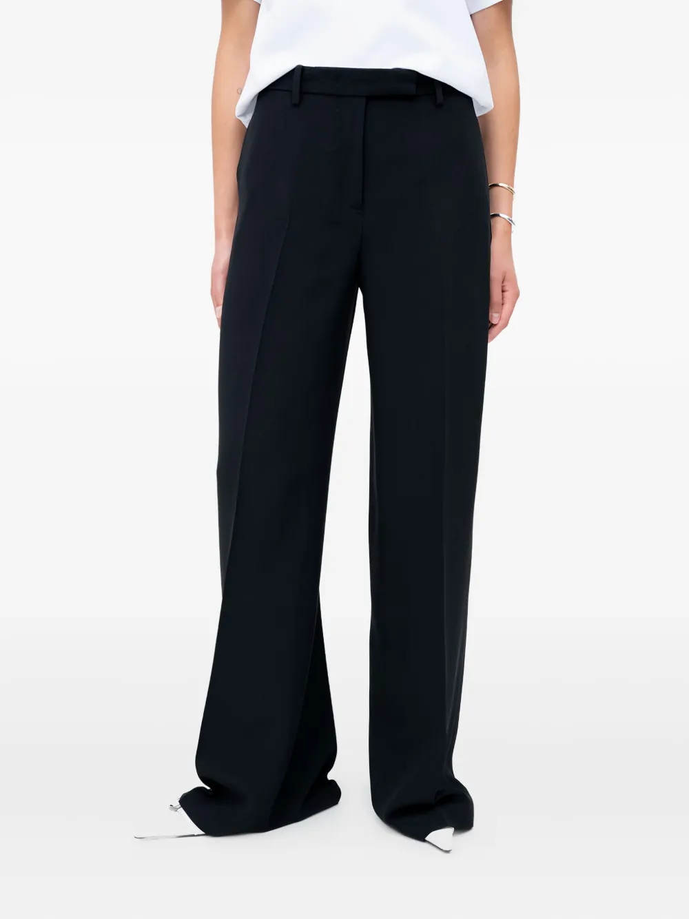 N°21 Back-pocket Trousers In Black