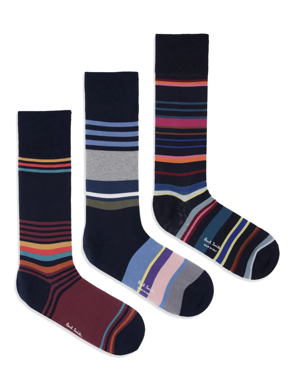 Paul Smith striped-pattern socks (pack of three) | negro | Image 1