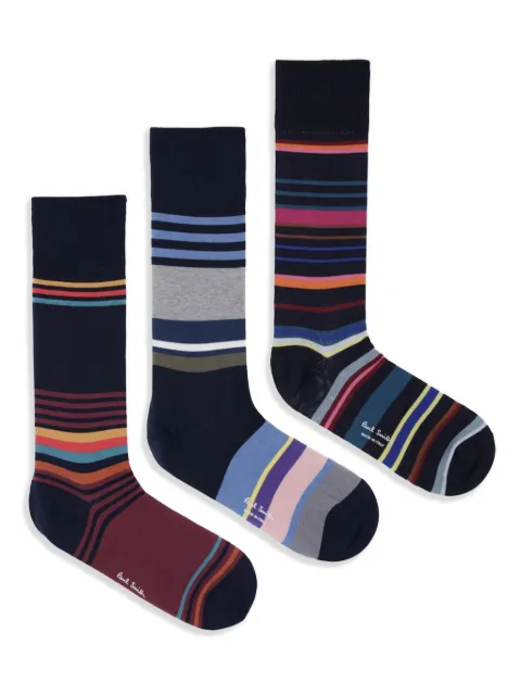 Paul Smith striped-pattern socks (pack of three)
