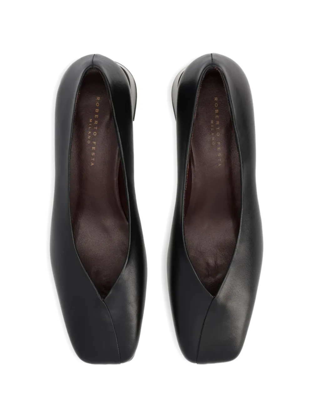 Roberto Festa Pumps met vierkante hak Zwart