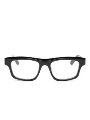 FENDI スクエア眼鏡フレーム | ブラック | FARFETCH JP