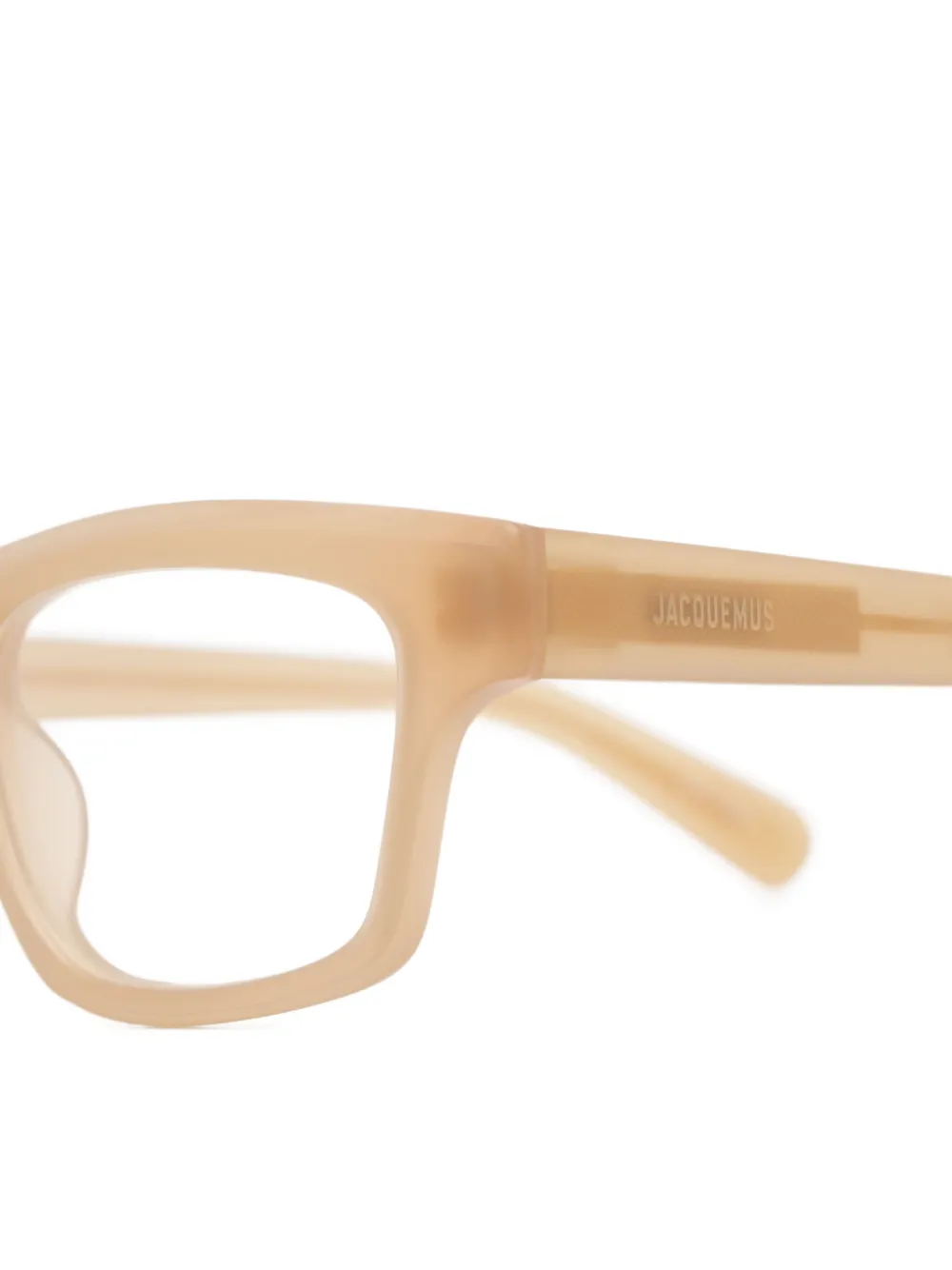 Jacquemus Galerie bril met rechthoekig montuur Beige