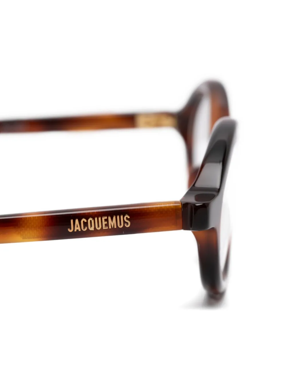 Jacquemus Pablo bril met ovalen montuur Bruin