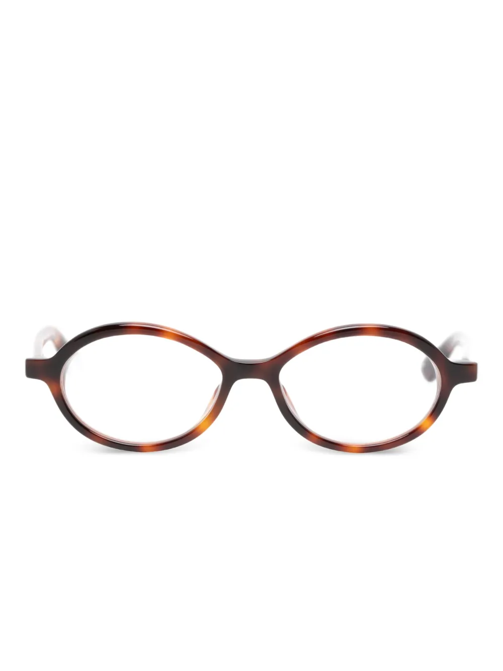 Jacquemus lunettes de vue Pablo à monture ovale | marron | Image 1