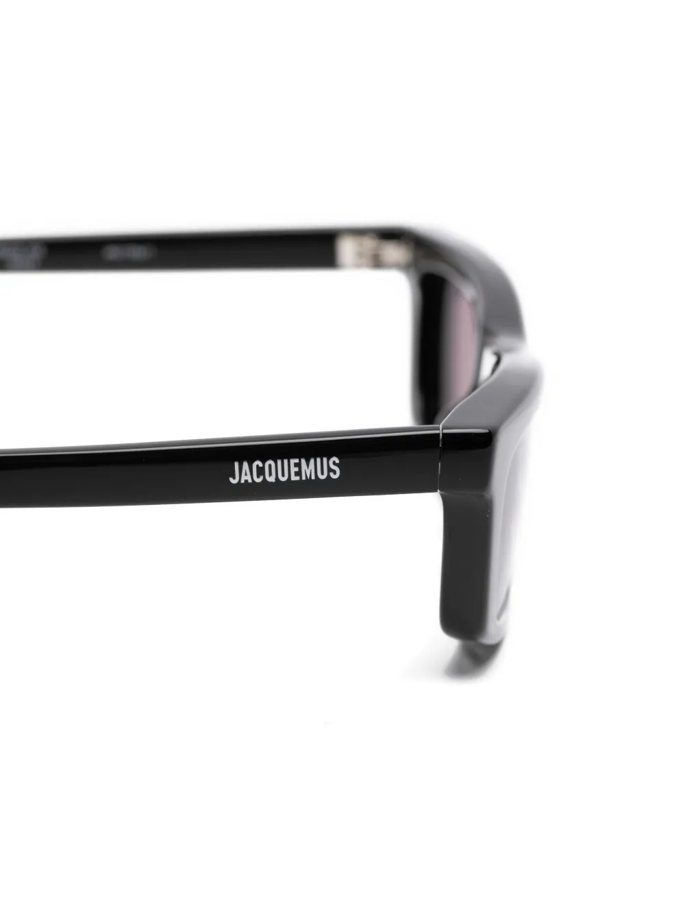 Jacquemus Trapezi zonnebril met vierkant montuur Zwart