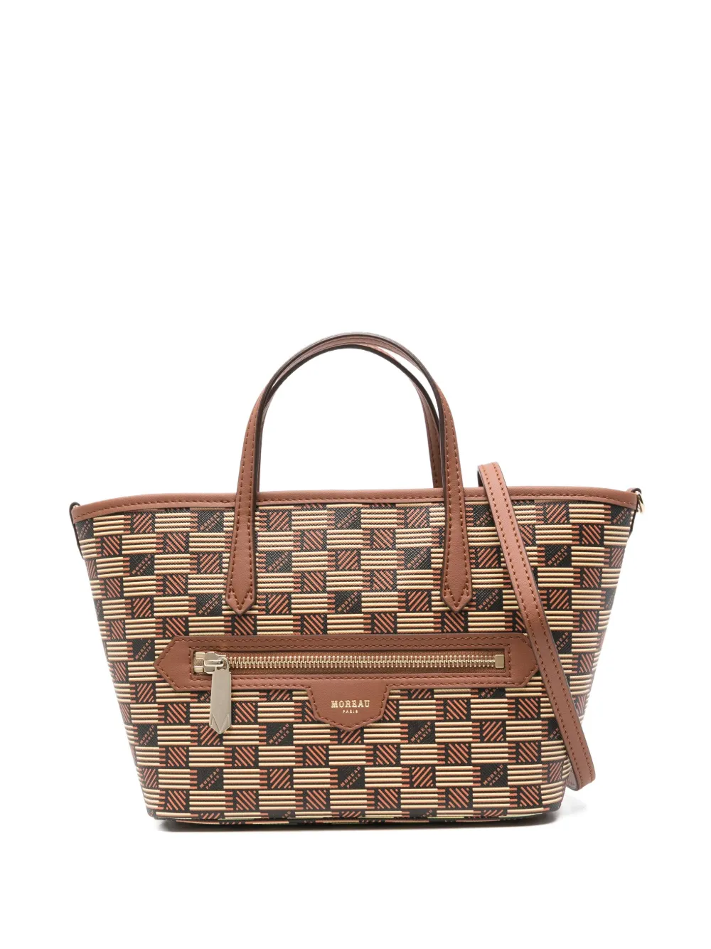 Moreau Small Monaco Tote Bag In Brown