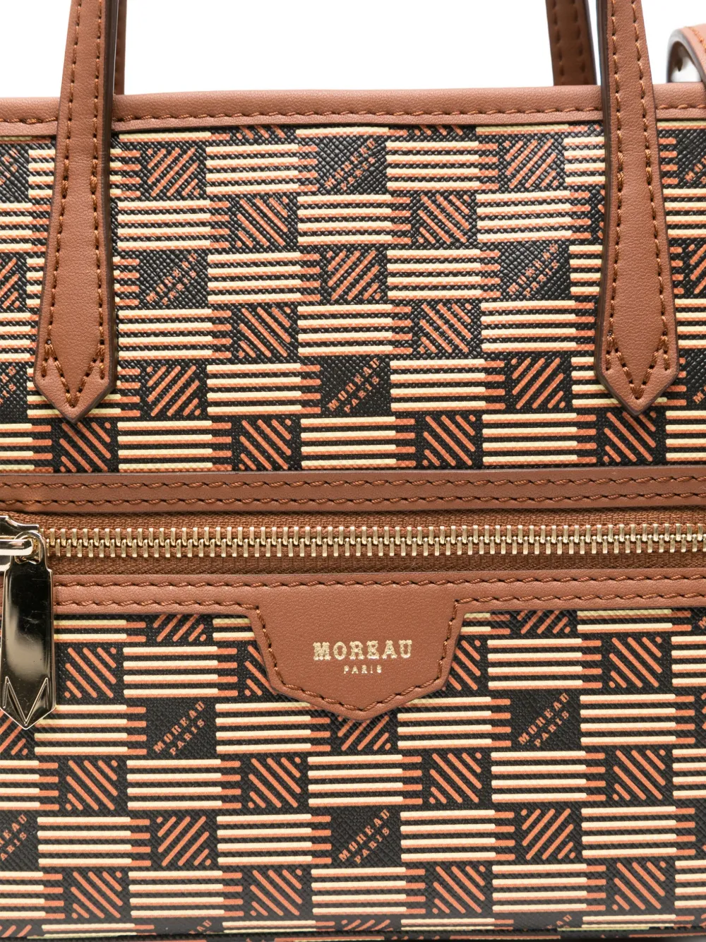 Moreau Small Monaco Tote Bag In Brown