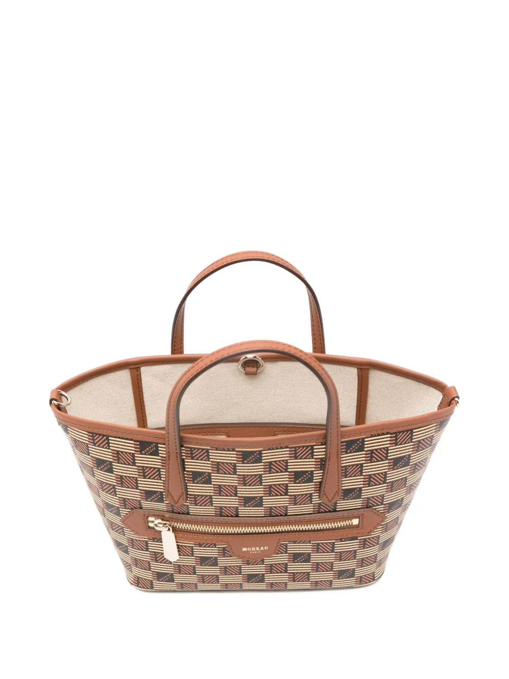Moreau Small Monaco Tote Bag In Brown