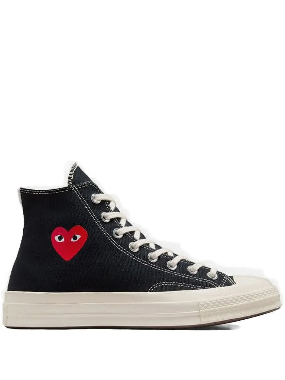 Comme Des Garçons Play x Converse x Converse high petit coeur sneakers | Black | Image 1