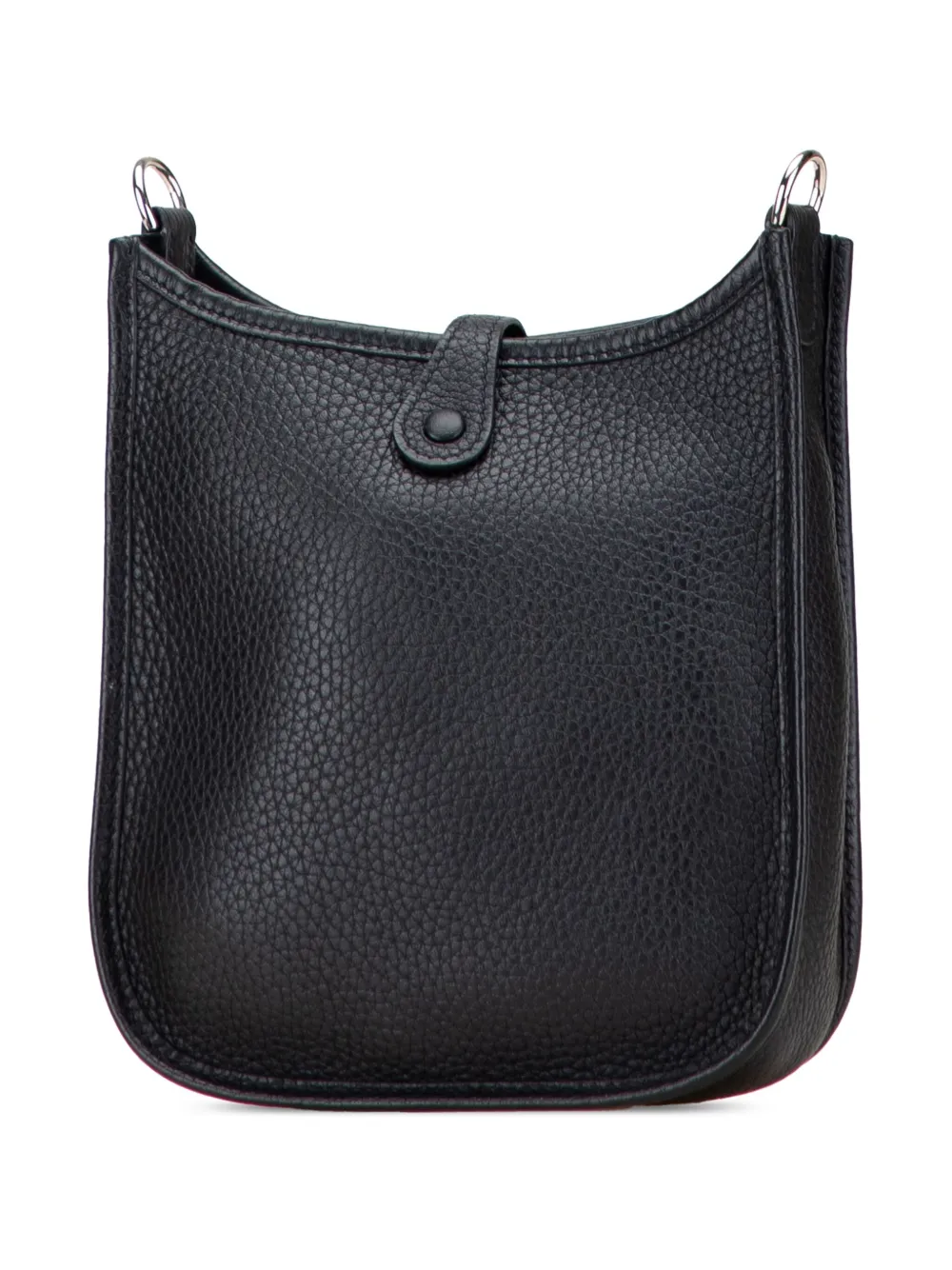 Pre-owned Hermes 2021 Clemence Evelyne Tpm Crossbody Bag In Black