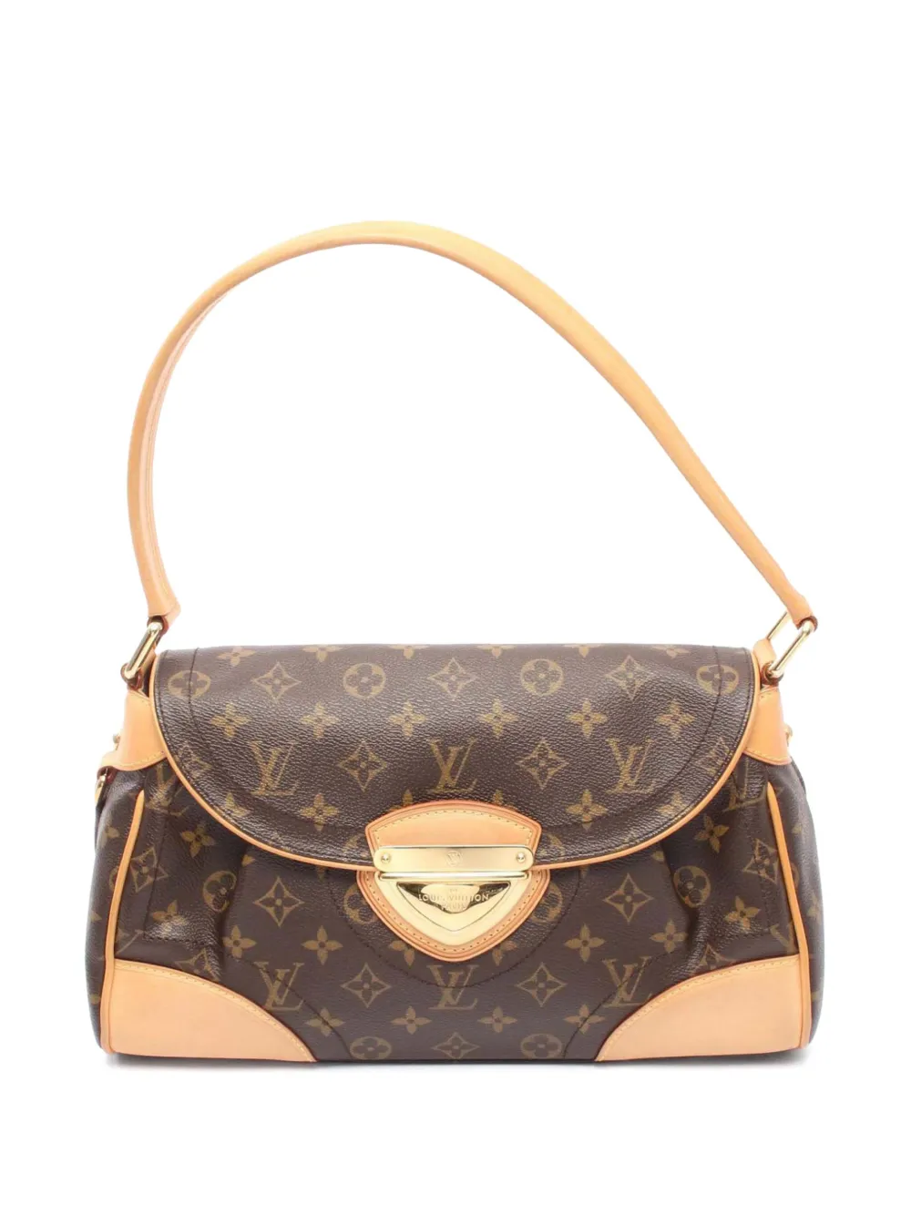 Pre-owned Louis Vuitton 2007 Monogram Beverly Mm Shoulder Bag In Brown