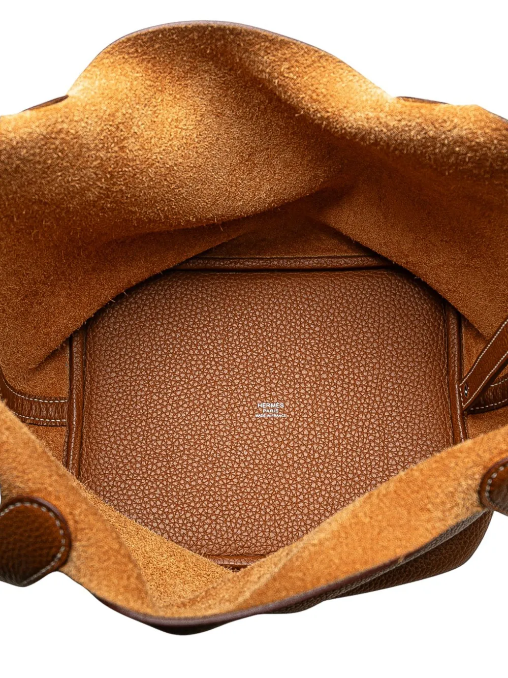 Pre-owned Hermes 2022 Clemence Picotin Lock 18 Handbag In Brown