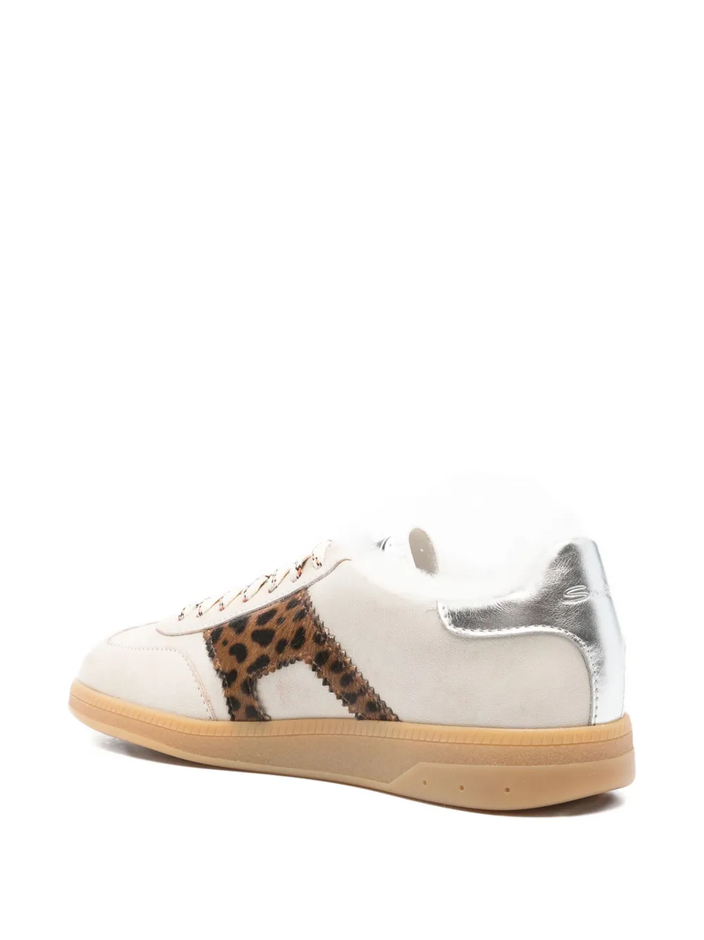 Santoni Sneakers met dierenprint Beige