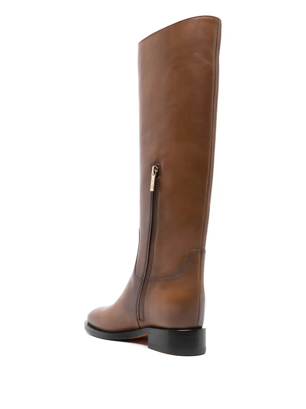 Santoni Laarzen met gespdetail Bruin