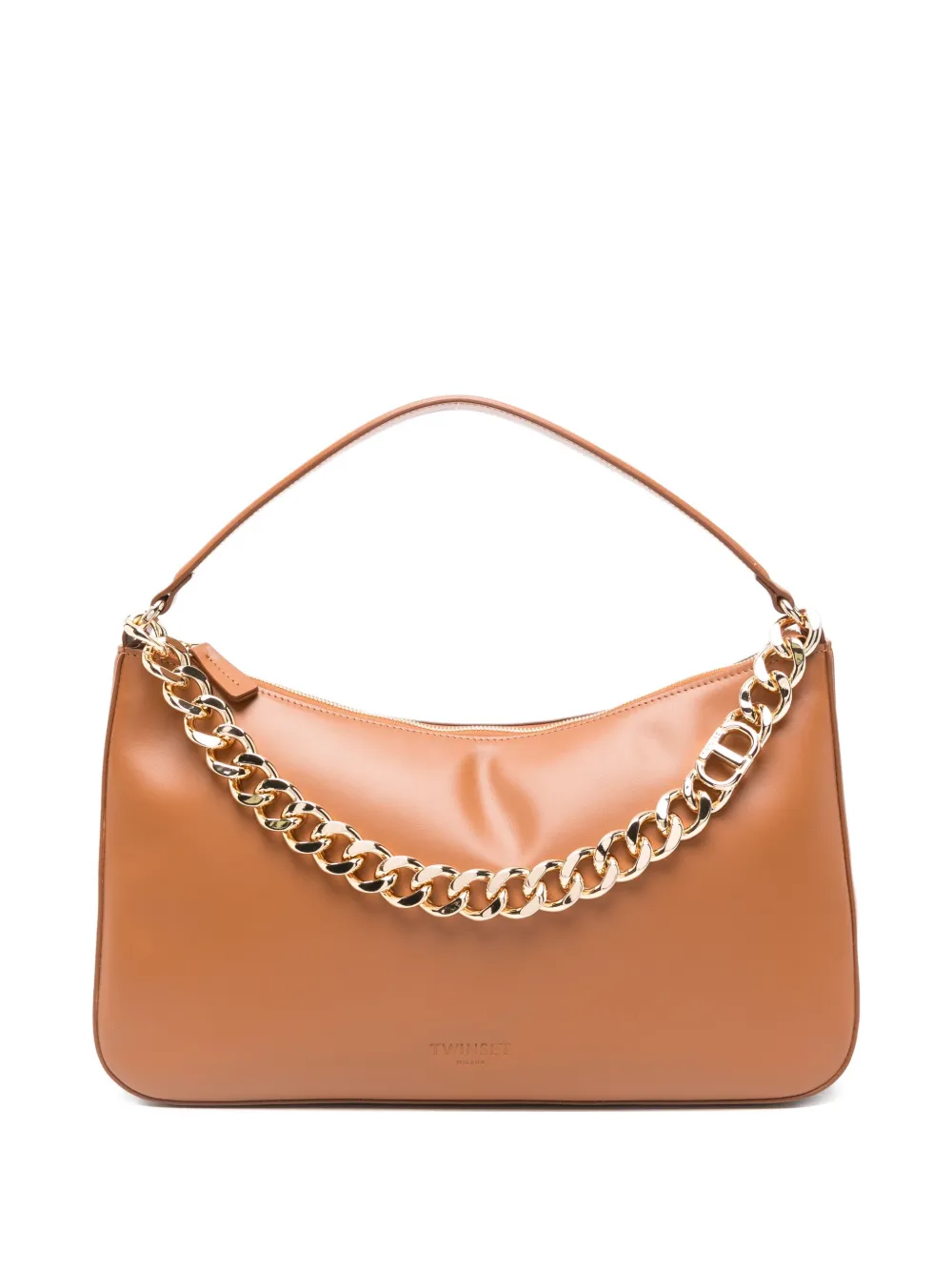 Twinset Chain-strap Shoulder Bag In Brown