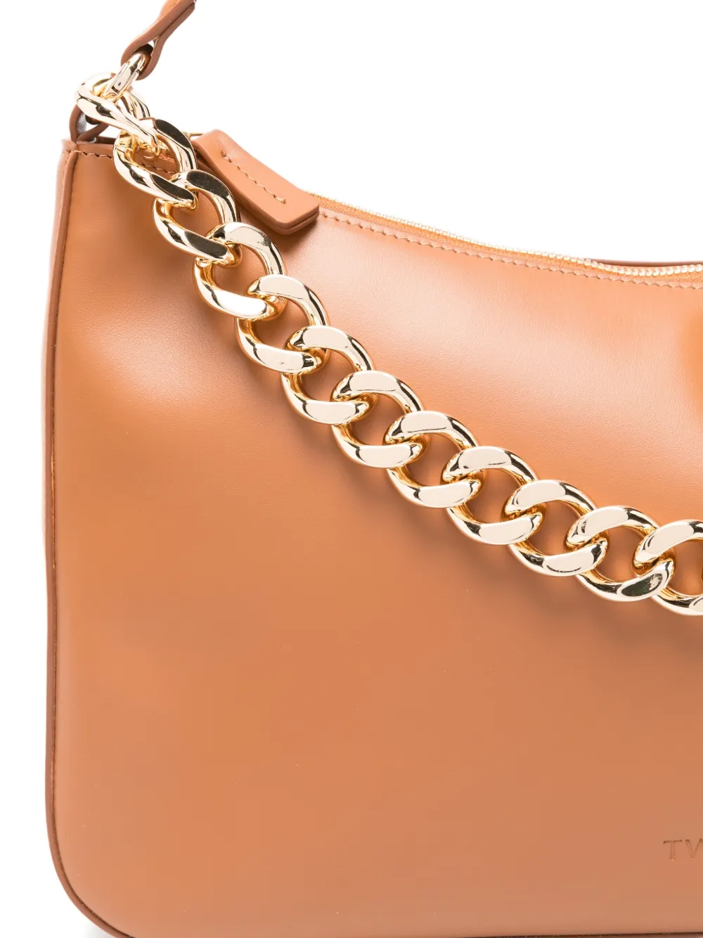 Twinset Chain-strap Shoulder Bag In Brown