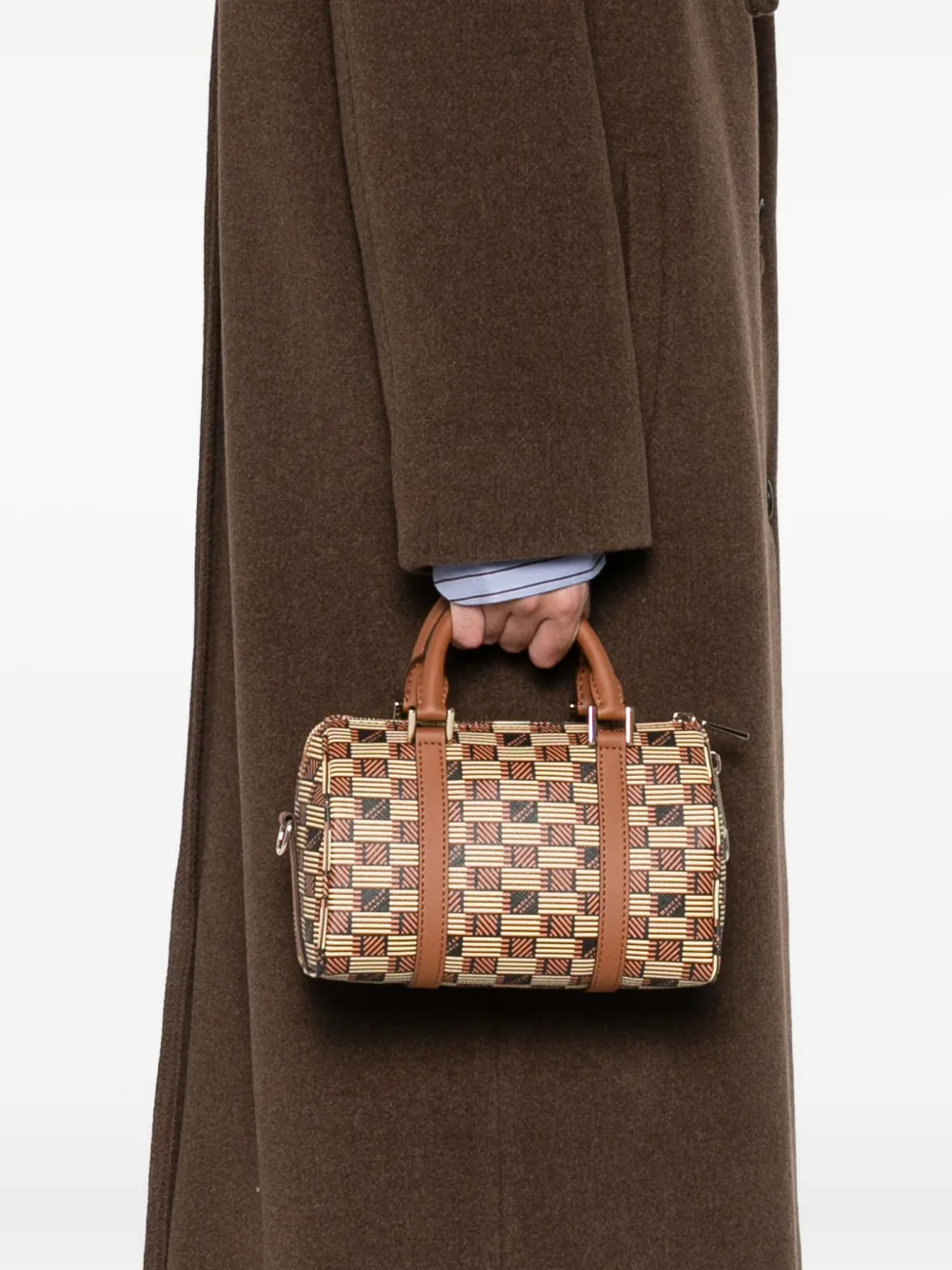 Moreau Patterned Tote Bag In Brown
