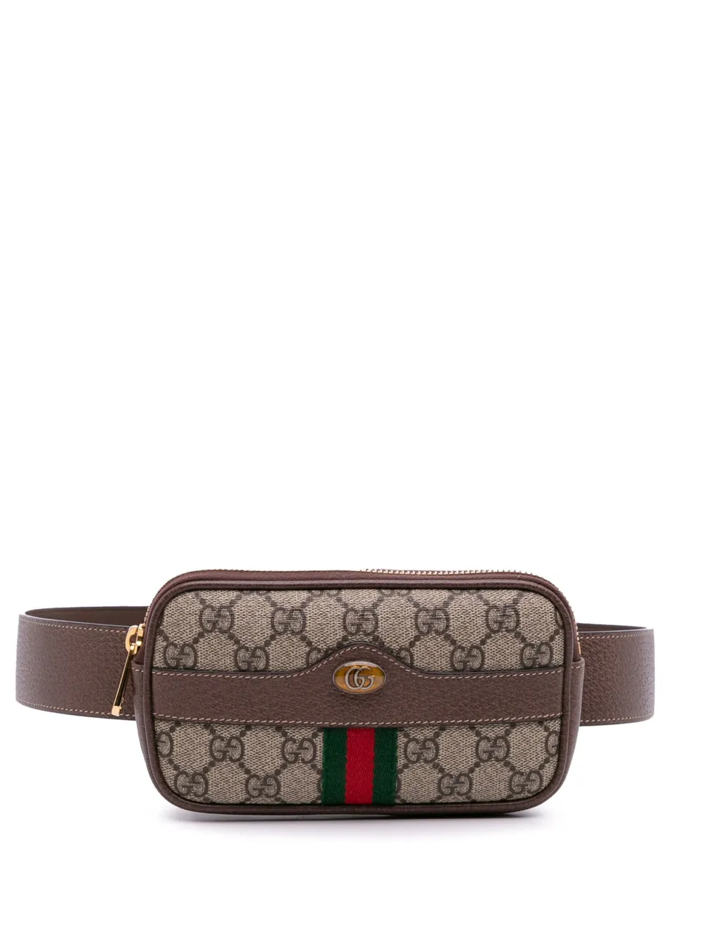 Gucci Pre-Owned 2016-2025 GG Supreme Web Ophidia belt bag | Brown | Image 1