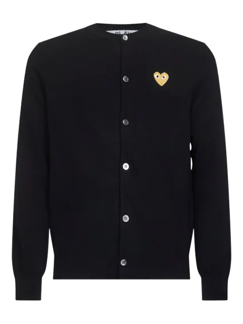 Comme Des Garçons Play cárdigan con botones y logo de corazón