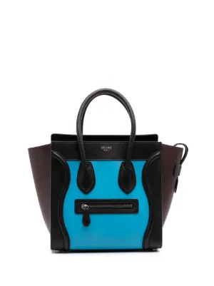 Celine Pre-Owned 2013 マイクロ トリコロール カーフスキン＆スエード 