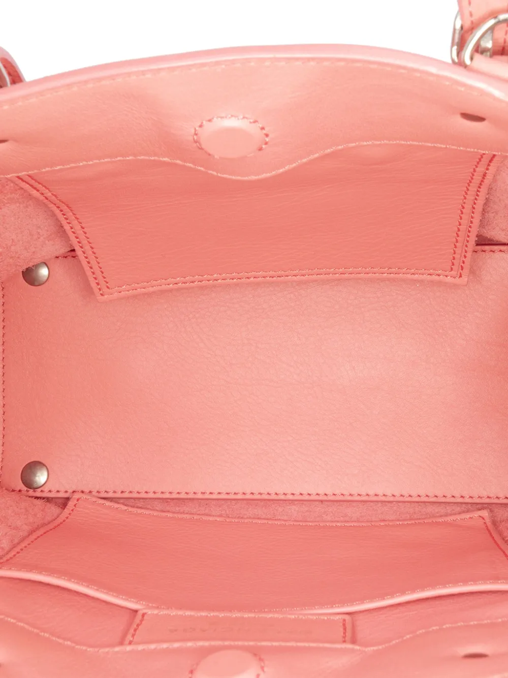 Pre-owned Balenciaga 2013 Mini Leather Papier A4 Zip Around Tote Satchel In Pink