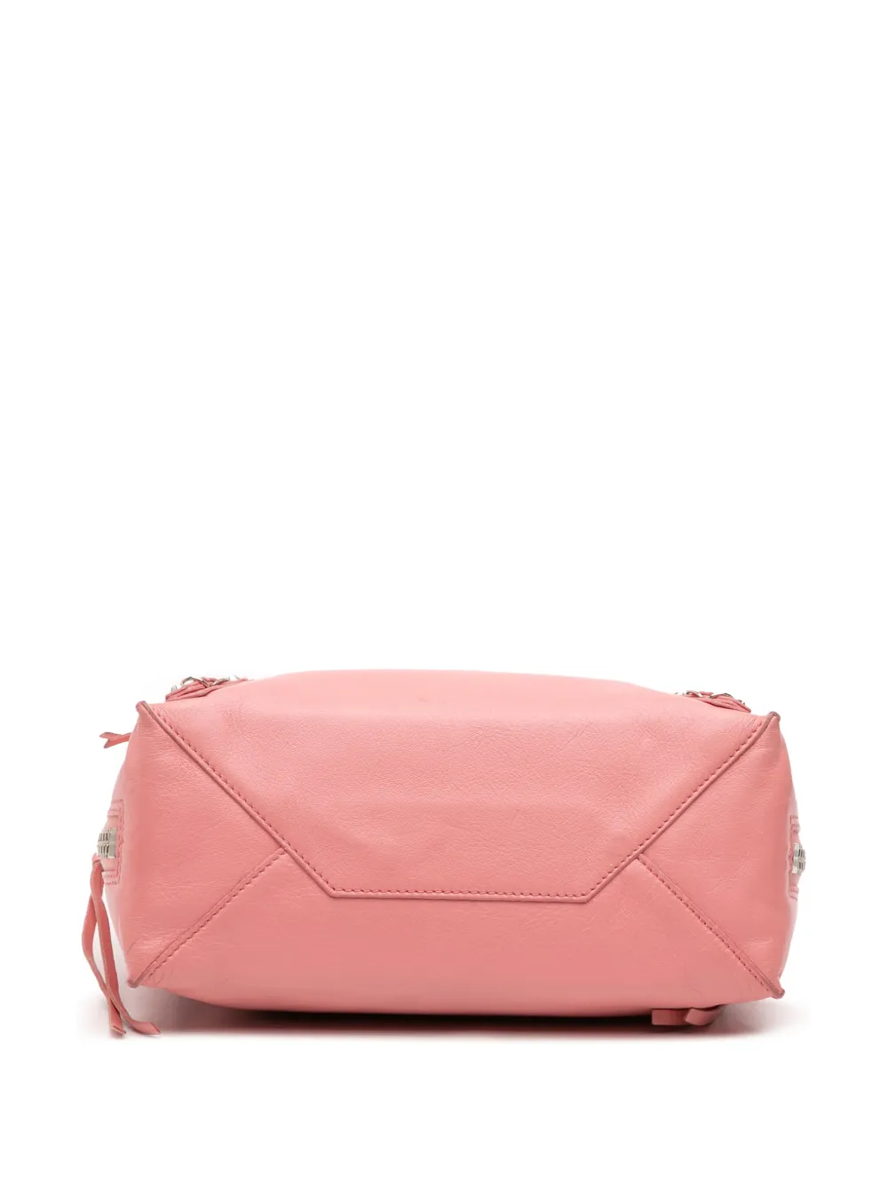 Pre-owned Balenciaga 2013 Mini Leather Papier A4 Zip Around Tote Satchel In Pink