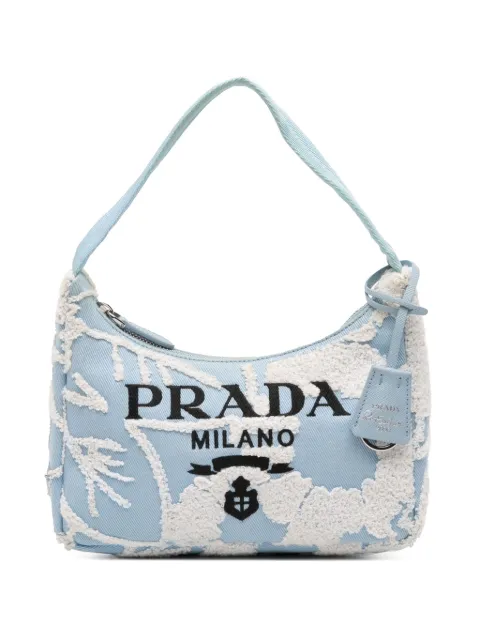 Prada Pre-Owned bolsa de hombro Mini Embroidered Drill Re Edition 2000 2019-2025