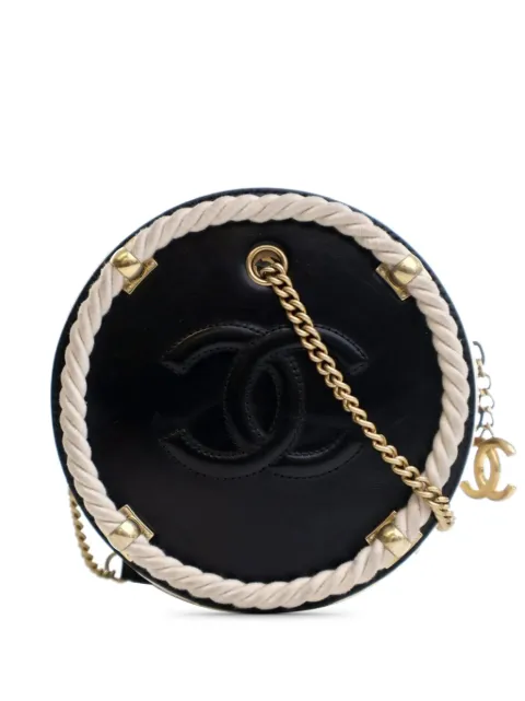CHANEL Pre-Owned 2019 Crumpled Calfskin En Vogue Round Bag satchel