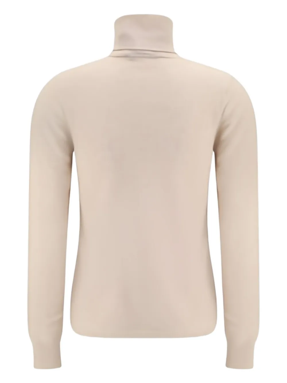 Max Mara Educata Ribbed Turtleneck Sweater In Neutral