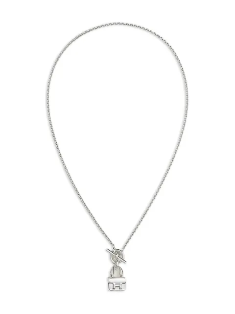 Hermès Pre-Owned Amulettes Constance silver pendant