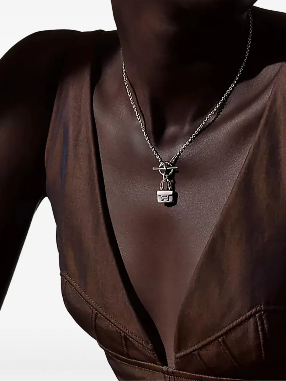Hermès Pre-Owned Amulettes Constance silver pendant | Image 2