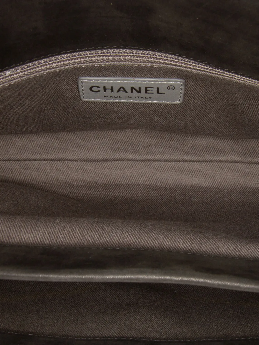 Pre-owned Chanel 2012-2013 Large Quilted Iridescent Calfskin Coco Daily Flap Crossbody Bag In Gray